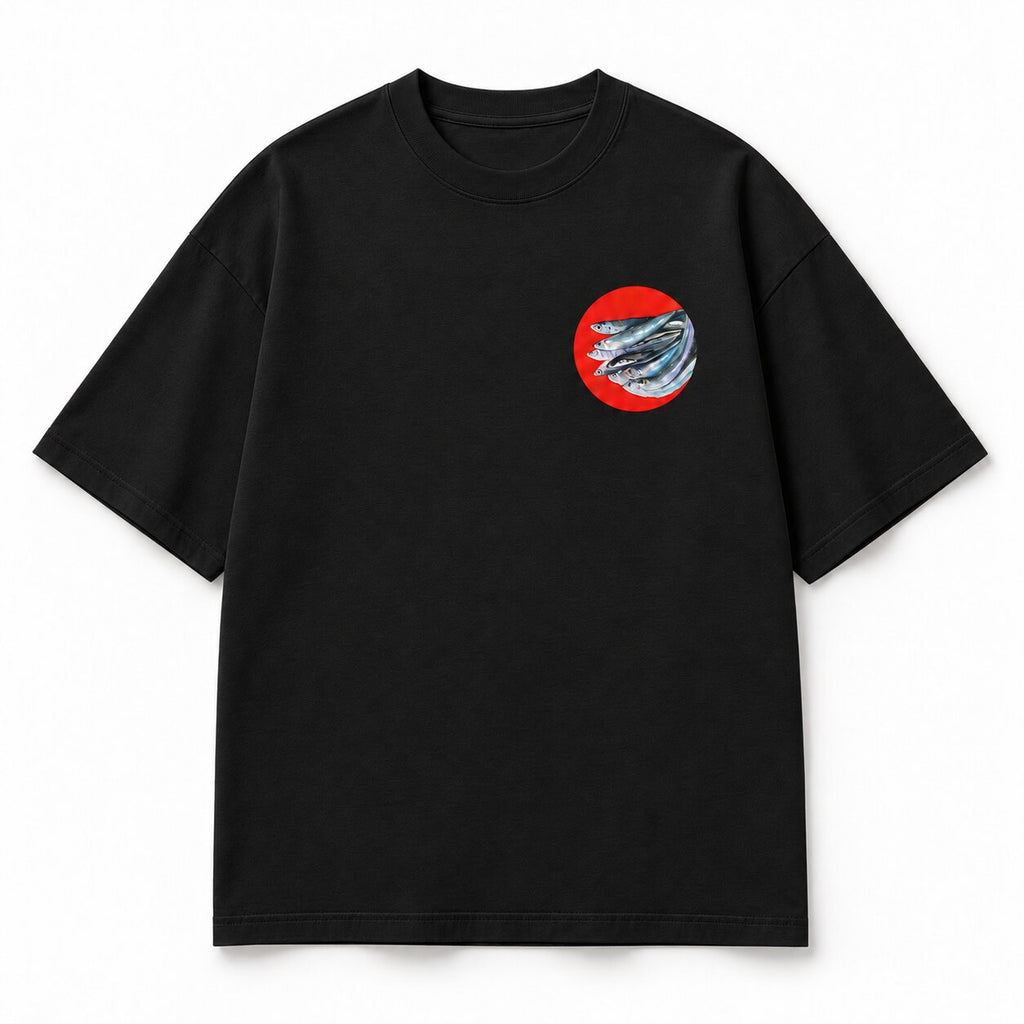 STILL FORM Tee Ryby – čierna verzia