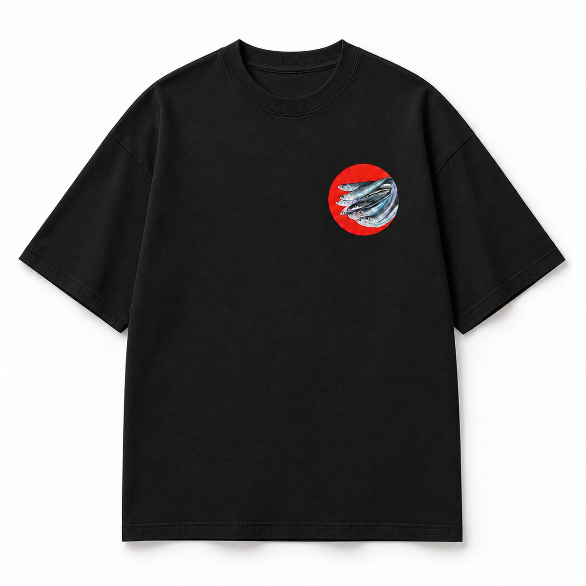STILL FORM Tee Ryby – čierna verzia